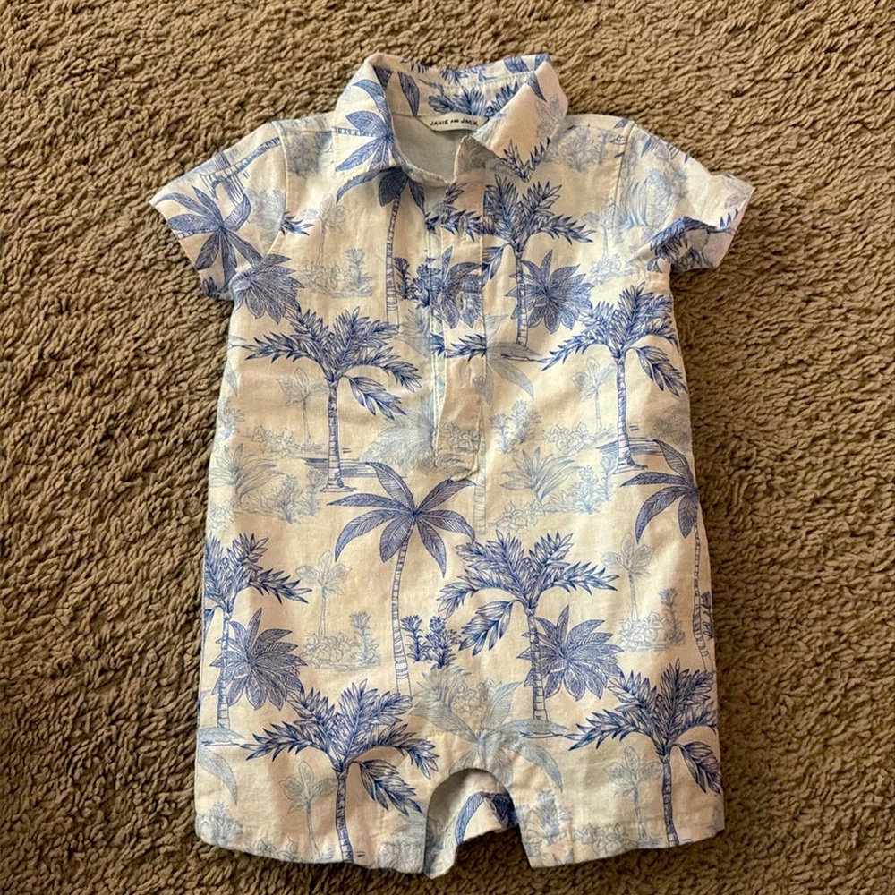 Janie & Jack boys Romper 3-6m